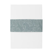 Die Elegance der Natur: Ginkgo Biloba Hochzeit Einladungsbanderole (Rückseitenbeispiel)