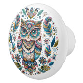 Die Elegant Owl Keramik Knock Keramikknauf (Rechts)