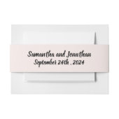 Die elegante BOHO-Wildblume Hochzeit Einladungsbanderole (Vorderseite Beispiel)