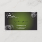 Die elegante Durchdringen-Geschäfts-Karte blühen Visitenkarte (Rückseite)