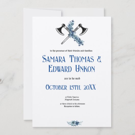 Die elegante Einladung zu einem Besuch (Vorderseite)