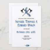 Die elegante Einladung zu einem Besuch (Vorne/Hinten)