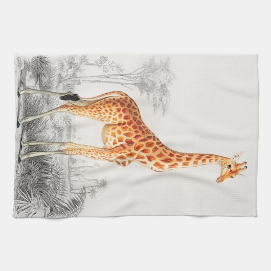 Die elegante Giraffe Geschirrtuch (Horizontal)