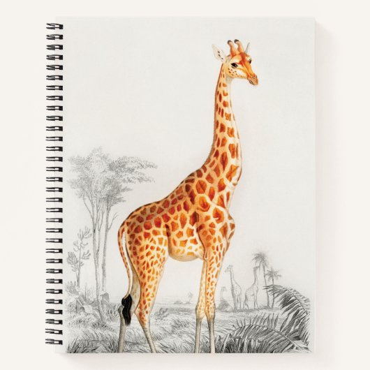 Die elegante Giraffe Notizblock (Vorderseite)