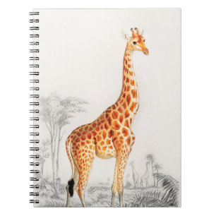Die elegante Giraffe Notizblock