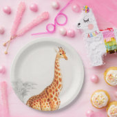 Die elegante Giraffe Pappteller (Party)