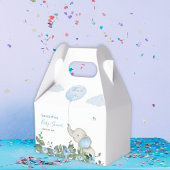 Die elegante grüne Babydusche mit Junge Wasserfarb Geschenkschachtel