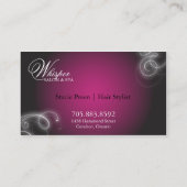 Die elegante Haar-Stylist-Geschäfts-Karte blühen Visitenkarte (Rückseite)