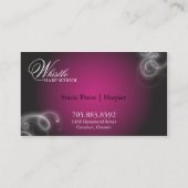 Die elegante Harpist-Geschäfts-Karte blühen Glühen Visitenkarte (Rückseite)