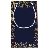 Die elegante Hochzeitskollektion der Marine und de Kleine Geschenktüte (Rückseite)