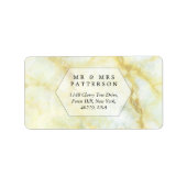 Die elegante Marmorsammlung Adressaufkleber (Vorne)