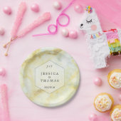 Die elegante Marmorsammlung Pappteller (Party)