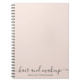 die elegante modische Typografie erröten rosa Notizblock (Vorderseite)