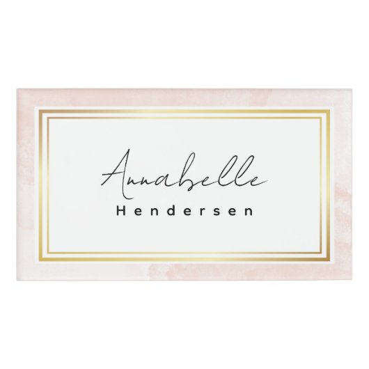Die elegante Namensmarke Namenschild (Vorderseite)