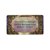 Die elegante Perle der Baxterly Adressaufkleber (Vorne)