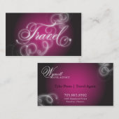 Die elegante Reise-Geschäfts-Karte blühen Glühen Visitenkarte (Vorne/Hinten)