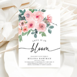 Die elegante Rosa-Liebe befindet sich im Brautpart Einladung