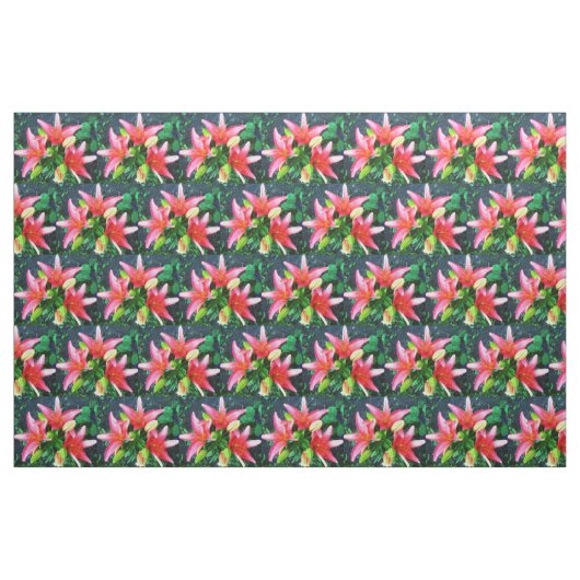DIE ELEGANTE STAR LILY STOFF (Fat Quarter (45,7 x 55,9 cm))