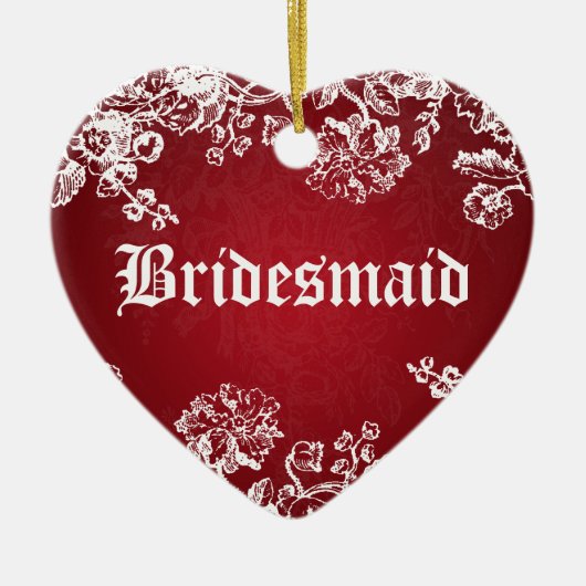 Die elegante viktorianische Gastgeschenk Hochzeit Keramik Ornament (Vorne)