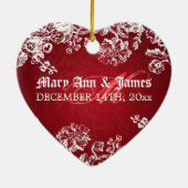 Die elegante viktorianische Gastgeschenk Hochzeit Keramik Ornament (Hinten)