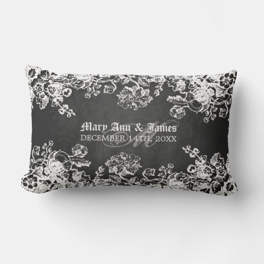 Die elegante viktorianische Gastgeschenk Hochzeit Lendenkissen (Vorderseite)