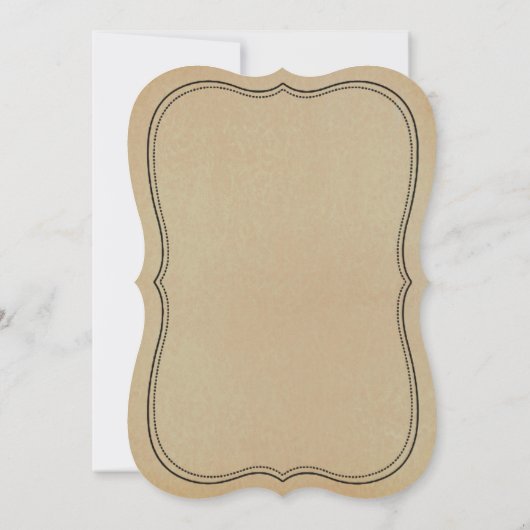 Die elegante Vintage Hochzeitskollektion Einladung (Rückseite)