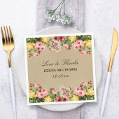 Die elegante Vintage Hochzeitskollektion Serviette