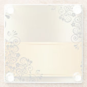 Die eleganten, goldenen Farbtöne Glasuntersetzer (Rückseite)