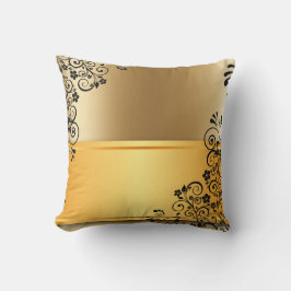 Die eleganten, goldenen Farbtöne Kissen