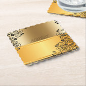 Die eleganten, goldenen Farbtöne Untersetzer (angewinkelt)