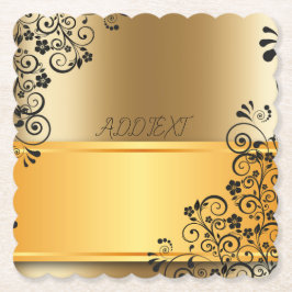 Die eleganten, goldenen Farbtöne Untersetzer