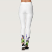DIE ELEGANTEN IRIS-BLUME-Leggings Leggings (Rückseite)