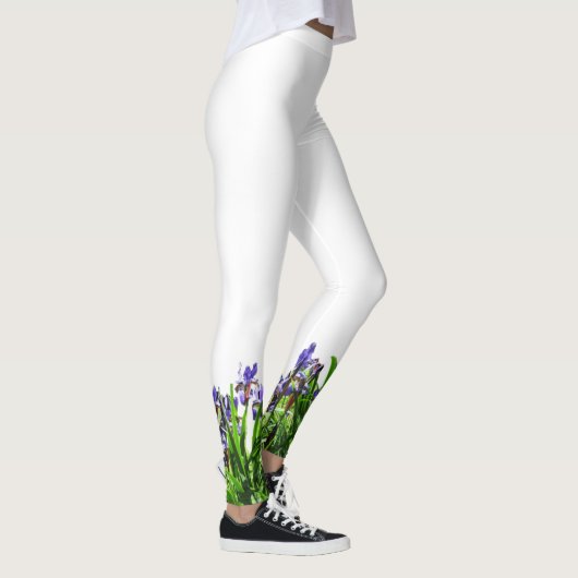 DIE ELEGANTEN IRIS-BLUME-Leggings Leggings (Rechts)