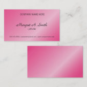 Die eleganten Visitenkarten aus Metall strahlen in Visitenkarte (Vorne/Hinten)