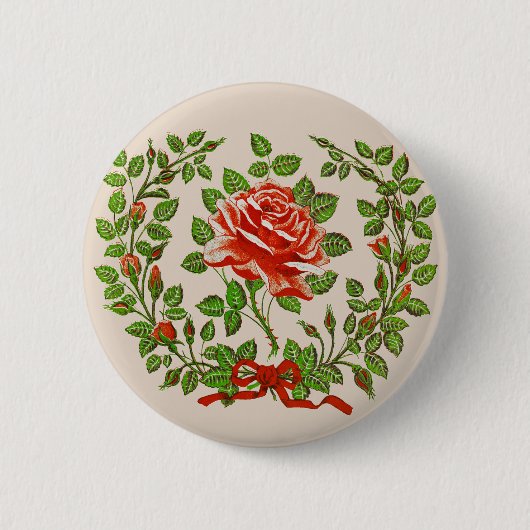 Die Eleganz der Blume der Sommermonate Button (Vorderseite)