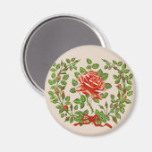 Die Eleganz der Blume der Sommermonate Magnet (Vorderseite/Rückseite)