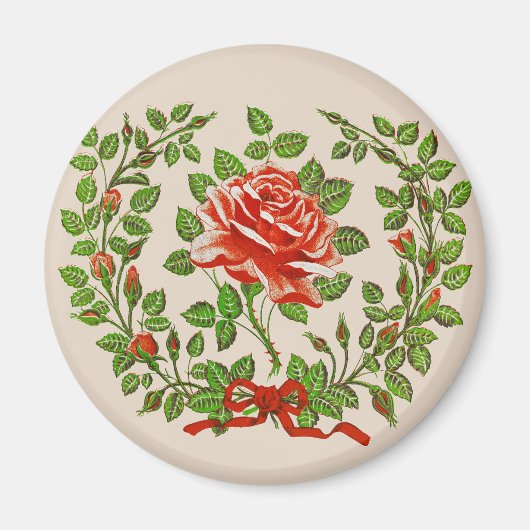 Die Eleganz der Blume der Sommermonate Magnet (Vorne)