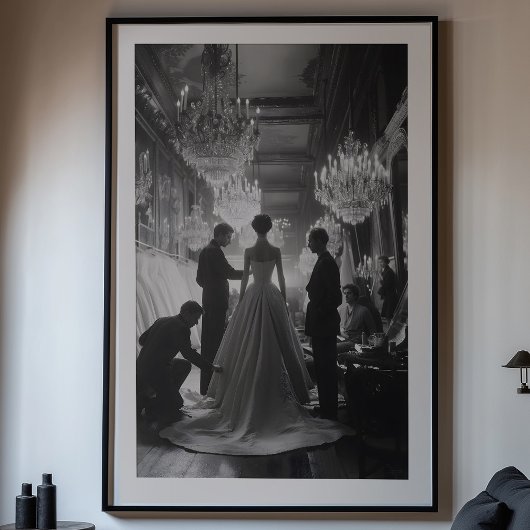 Die Eleganz der Kunst: Eine klassische Couture Poster