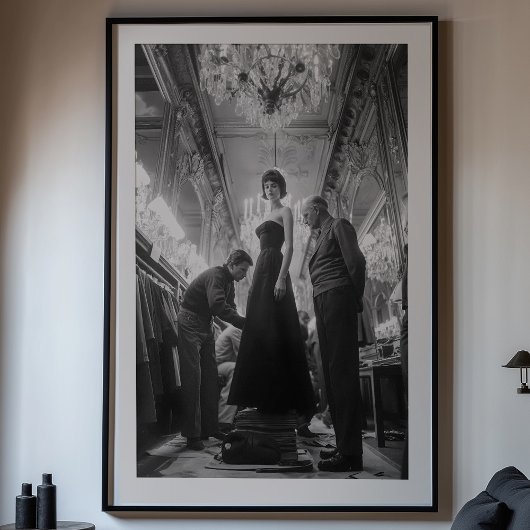 Die Eleganz der Kunst: Eine klassische Couture Poster