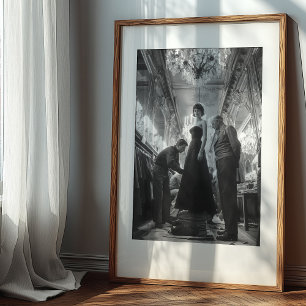 Die Eleganz der Kunst: Eine klassische Couture Poster