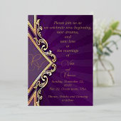 Die Eleganz der Liebe Foil Wedding Einladung (Stehend vorne)