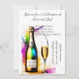 Die Eleganz des Brautparty gezeichnet Einladung