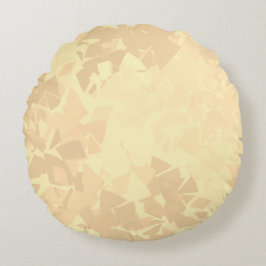 Die Eleganz des gebrochenen Glases Rundes Kissen