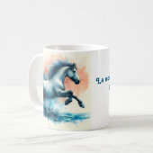 Die Eleganz des Ozeans, wunderschöne Tasse (Vorderseite Links)