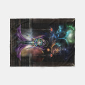 Die Eleganz des Porträts des Fraktale von Trilia N Fleecedecke (Vorderseite (Horizontal))