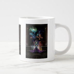Die Eleganz des Porträts des Fraktale von Trilia N Jumbo-Tasse