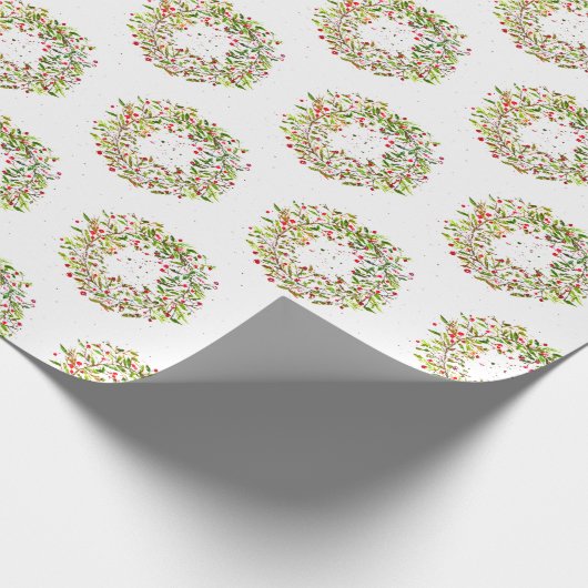 Die Eleganz des Weihnachtskreides Geschenkpapier (Ecke)