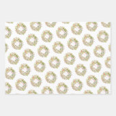 Die Eleganz des Weihnachtskreides Geschenkpapier Set (Vorderseite)