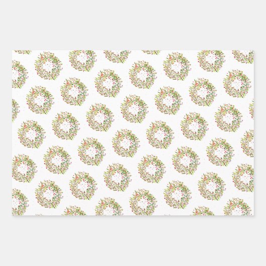 Die Eleganz des Weihnachtskreides Geschenkpapier Set (Vorderseite)