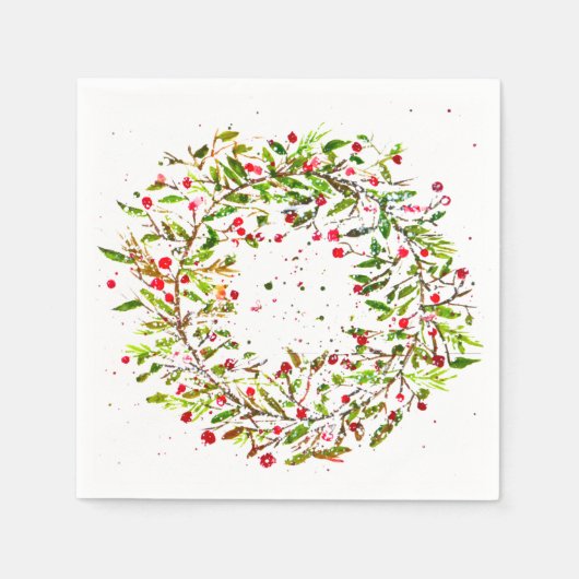 Die Eleganz des Weihnachtskreides Serviette (Vorderseite)